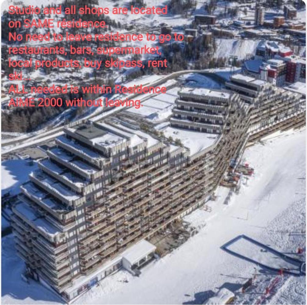 Studio Cosy 2100M Pied Des Pistes-Direct To Ski Slopes-Ski In Ski Out-La Plagne Aime 2000 Exterior foto